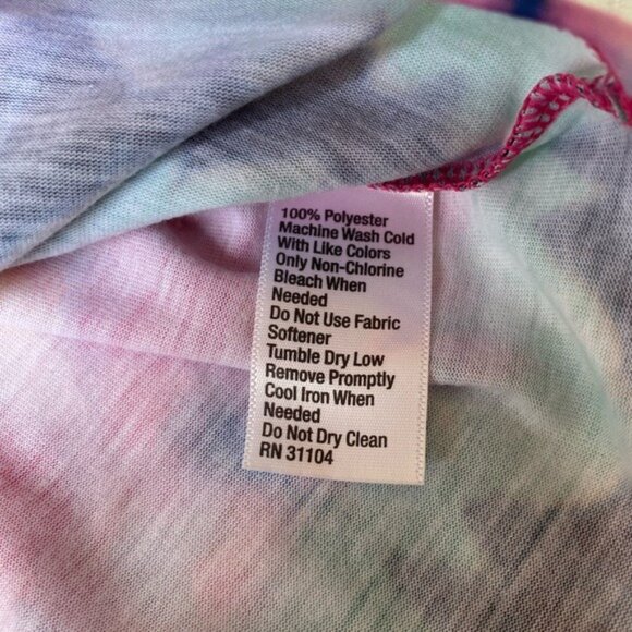 NWT Zelos Tie-Dye Racerback Tank Top With Twisted Back Size M - Picture 7 of 7